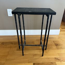 3 Grey Smoke Slate Side Table