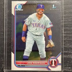 2022 Bowman Chrome Jose Rodriguez 1st Bowman Rookie Baseball Card #BCP-62
