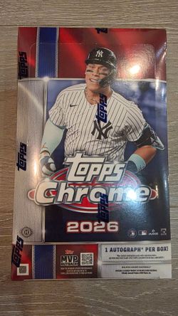 2026 Topps Chrome Baseball Factory Sealed Hobby Box