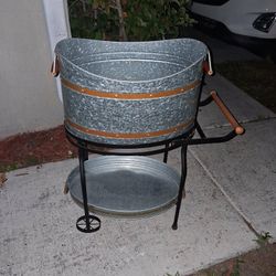 Galvanized Drink Basin