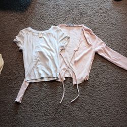 Juniors Long Sleeve Sweater And T Shirt