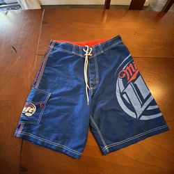 Vintage Miller lite board shorts