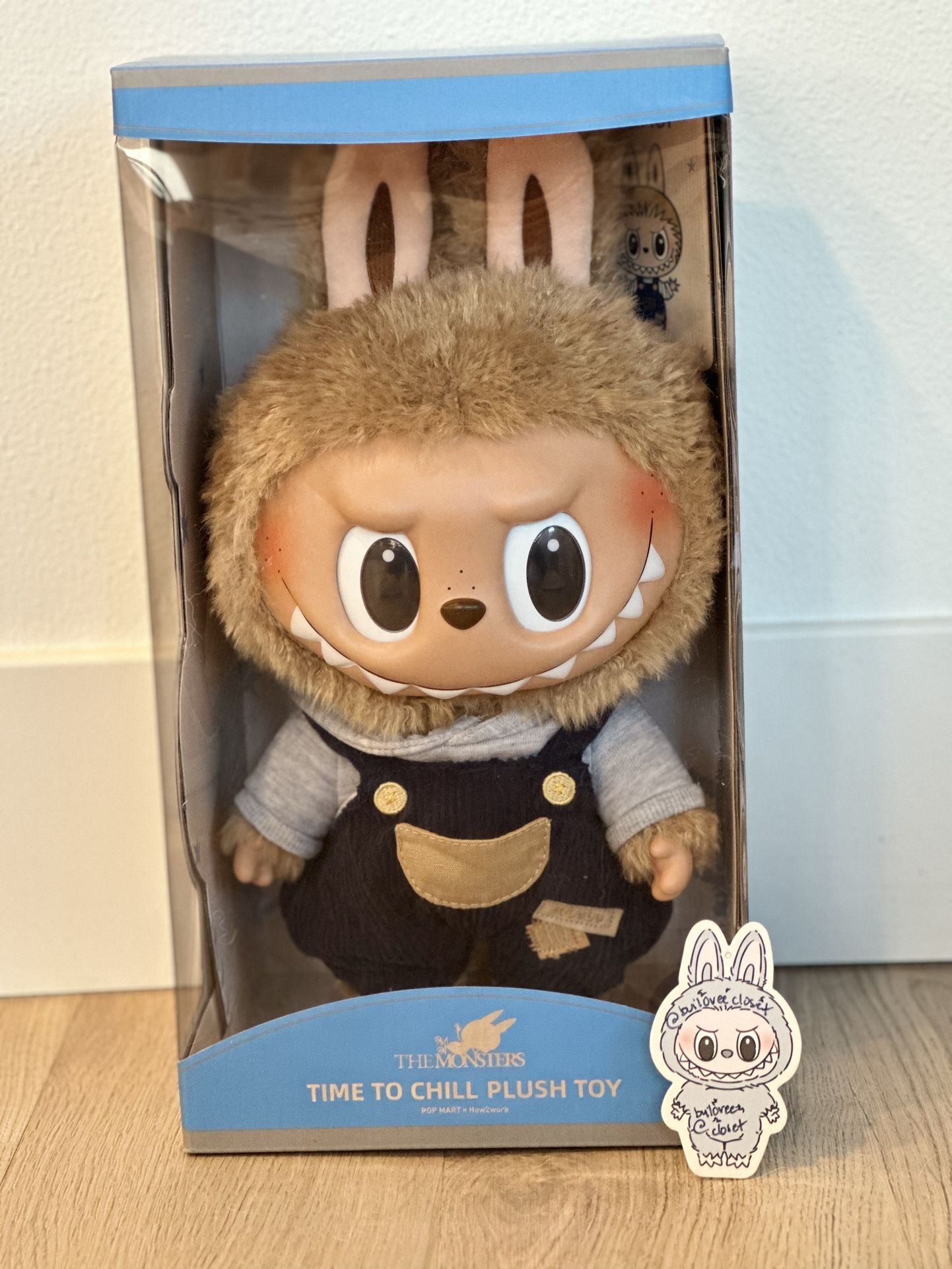 PRICE FIRM - New Authentic POP MART LABUBU Time to chill-Vinyl Plush Doll