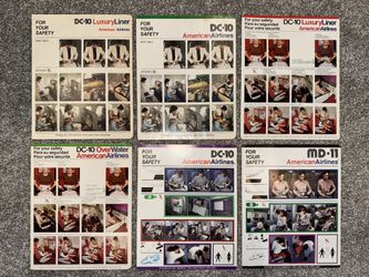 Safety Cards American Airlines DC-10/MD-11