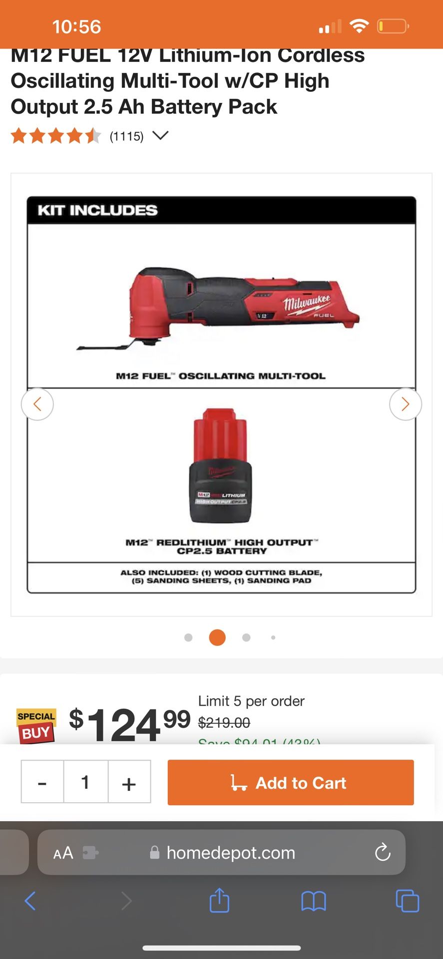 M12 FUEL 12V Lithium-Ion Cordless Oscillating Multi-Tool w/CP High Output 2.5 Ah Battery Pack