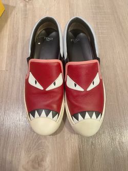 Fendi Monster Eyes Slip On Women’s Sneakers Size 37