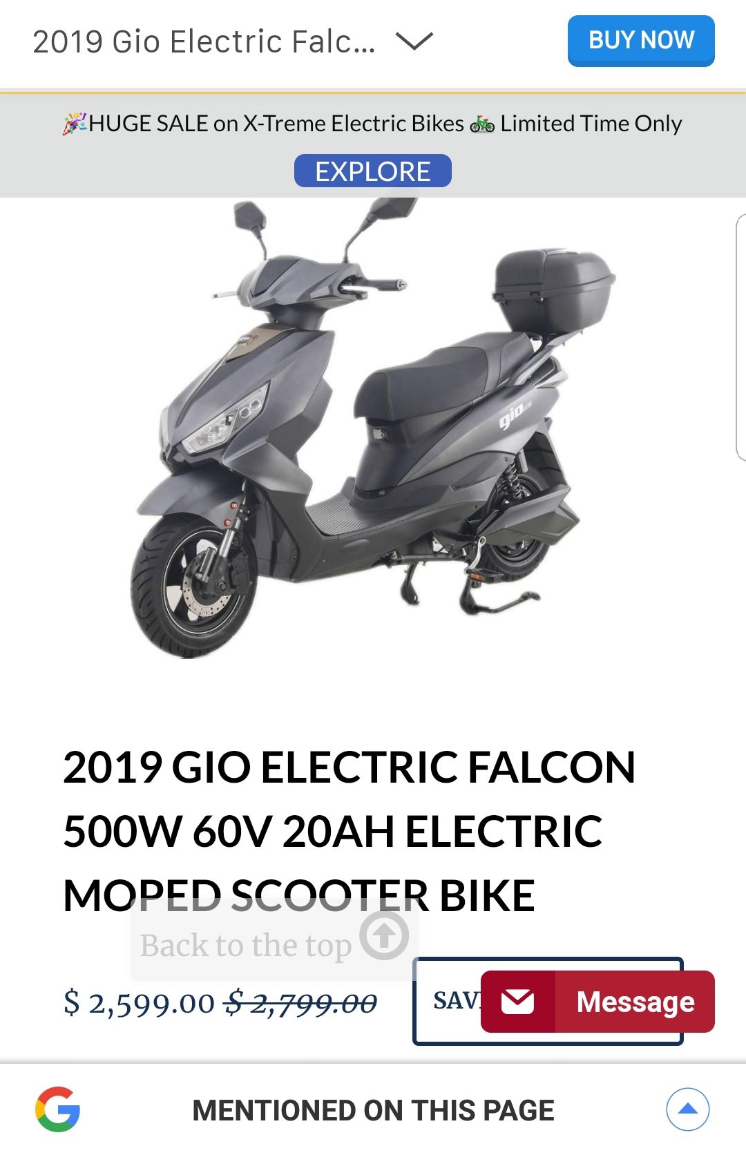 Electric scooter