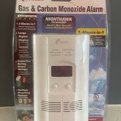 Kidde Carbon Monoxide Detector, Propane, Natural, Methane, & Explosive Gas Alarm, Plug-In Wall with 9-Volt Battery Backup, Digital LED Display