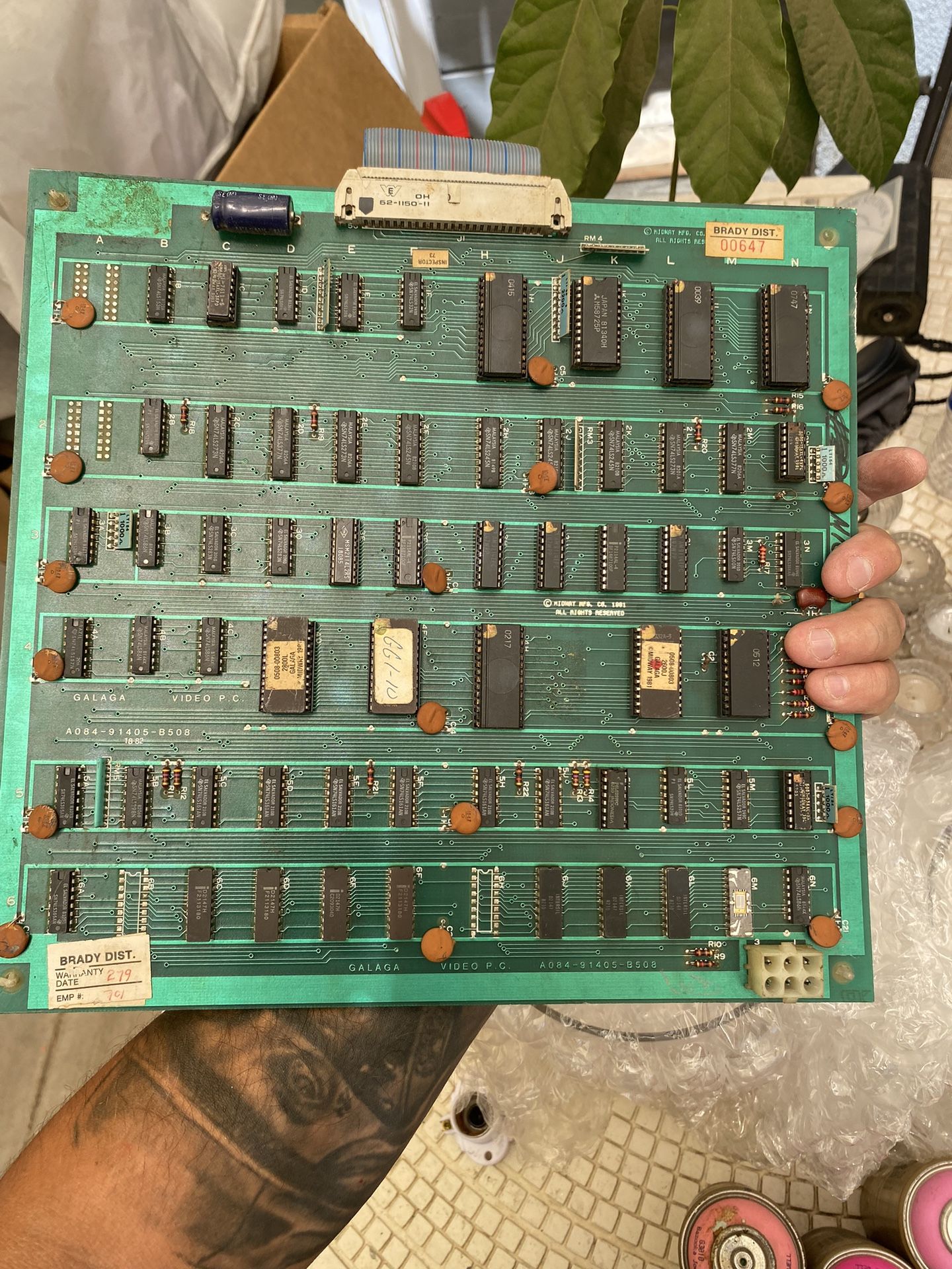 Galaga Midway CPU Motherboard