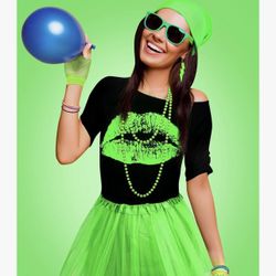Xl Ladies 80s Halloween Costume