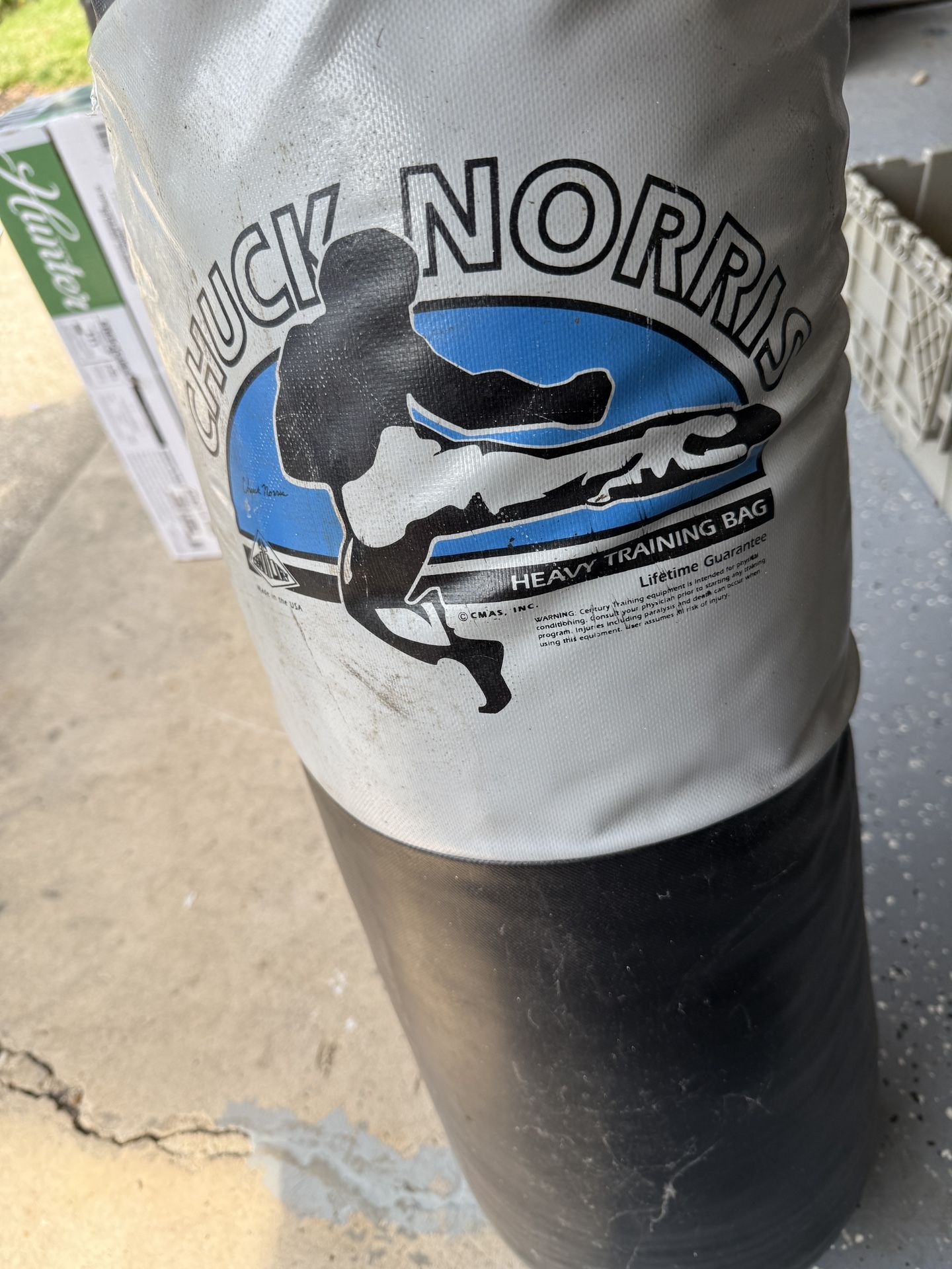 Chuck norris punching bag