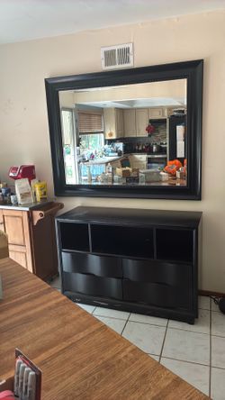 Large mirror and buffet/ console