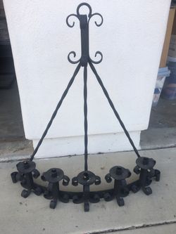 32” X 34” Wrought Iron Candelabra 