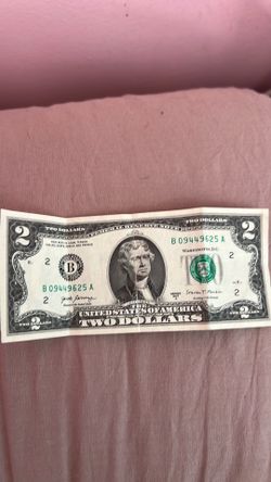 2 dollars bill