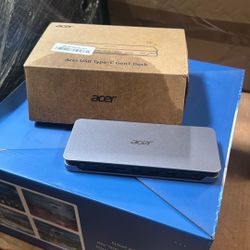 Acer USB Type-C Gen 1 Dock | 2 x HDMI 2.0 Ports | 1 x Display Port | 3 x USB 3.1