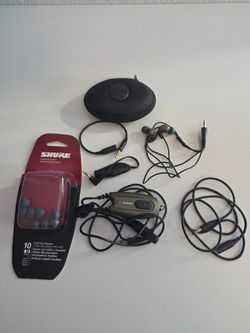 Shure E500PTH Triple-Driver Earphones - Complete Vintage Set