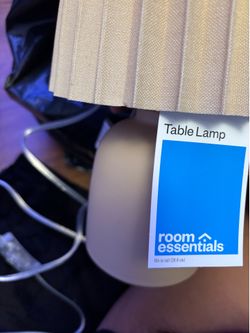 Tan room essentials lamp