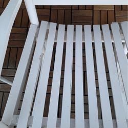 White rocking chair