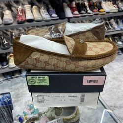 Gucci Monogram Canvas Loafers