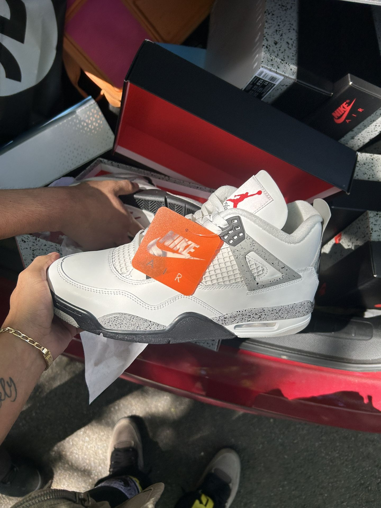 Jordan 4 White Cement