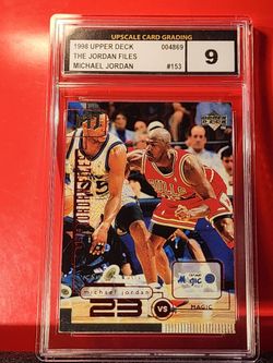 1998 UPPER DECK MJ LIVING LEGEND THE JORDAN FILES #153 MICHAEL JORDAN UCG 9 MINT