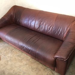 Leather Sofa In excellent Condition still smell like new.  Luxury style and very comfortable