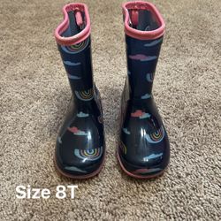 Toddler Girl Rain Boots Size 8T