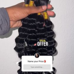 Quality Human hair 16inch Boho Braiding Hair Curly Hair