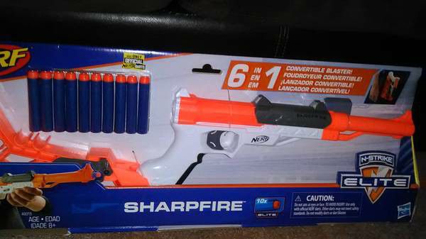 Nerf Gun! N Strike Elite Sharpfire! W/Bullets! Brand New In Box