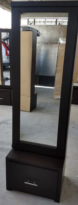 New sliding door mirror black dark brown and grey ready to be picked up