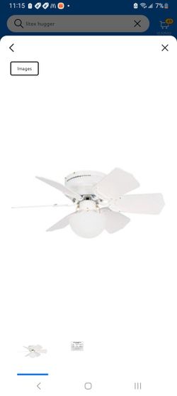 New In Box Ceiling Hugger Fan With Light