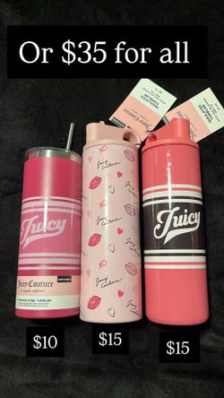 Juicy couture tumbler cups