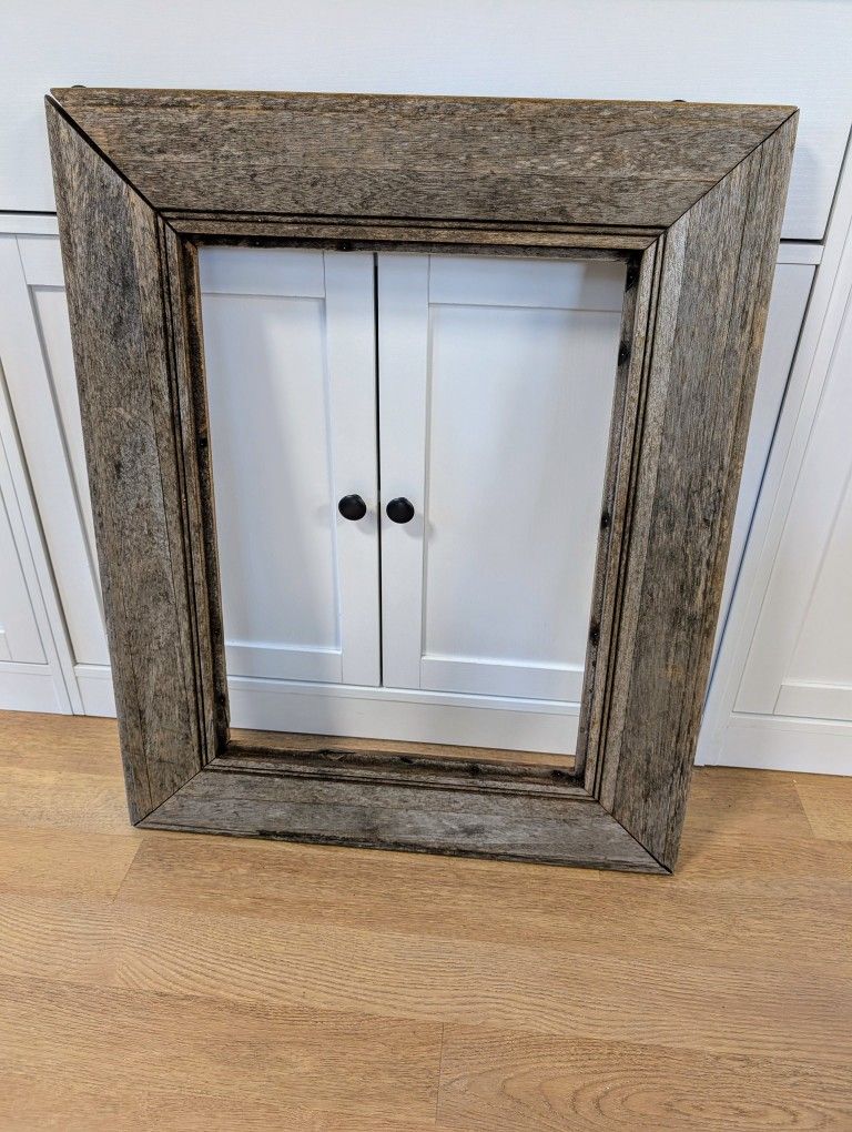 Vintage Wood Table Top Farmhouse Frame