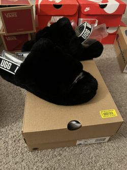 Black UGG Slides Women Size: 5.0