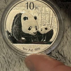 Chinese Panda 1oz Silver