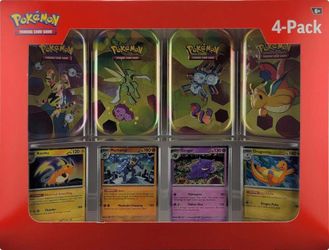 Pokemon Scarlet Violet 151 4 Pack Mini Tins