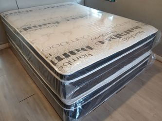 $200 Queen Pillow Top Mattress Only Brand New Free Delivery Same Day