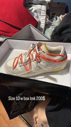 Size 10 off white dunks