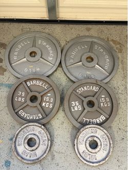 Olympic weight plate set