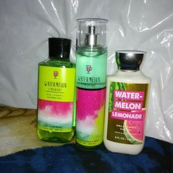 Bath and Body Works Watermelon Lemonade Set!