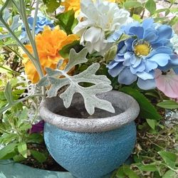 Silver Blue Pot