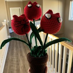 Crochet Spider-Man Flowers 