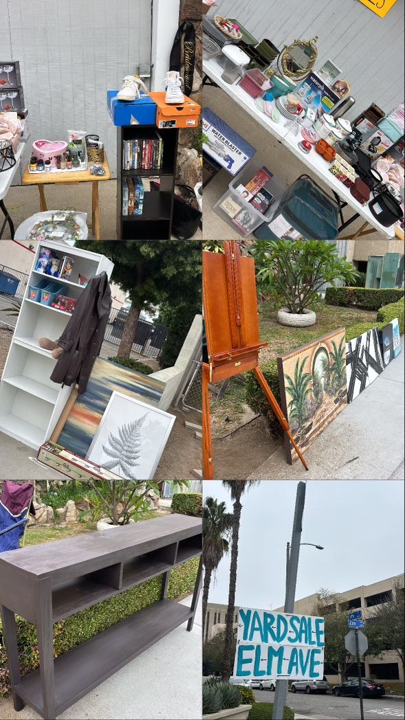 Entryway Table, Side Table, Buffet, Clothes, DVDs, Bookshelves, Nightstand.