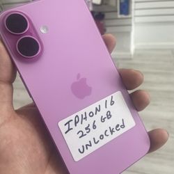 Pink iPhone 16, Unlocked. Cash Or $50 Down W Approval 