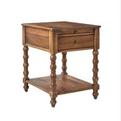 Eric 26" Tall End Table-WALNUT  