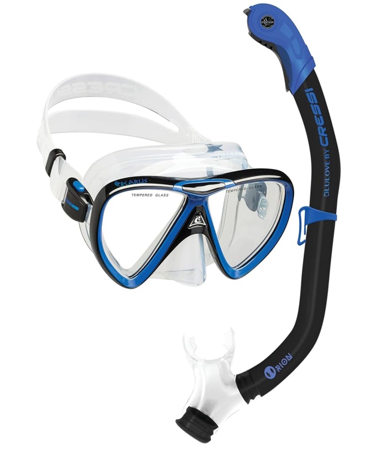 Cressi Ikarus Mask with Orion Dry Snorkel