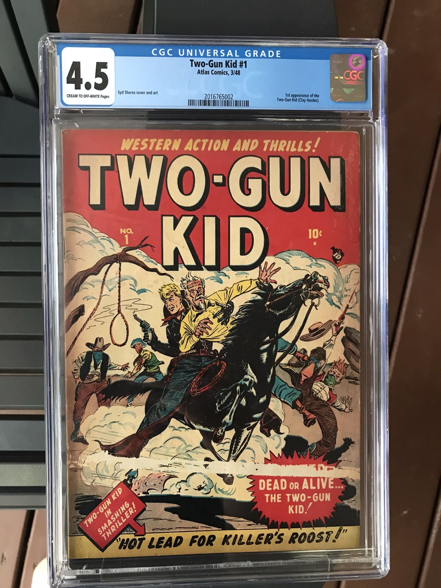 Two-Gun Kid #1 (1948) CGC 4.5 — 1st appearance of The Two-Gun Kid (Clay Harder)