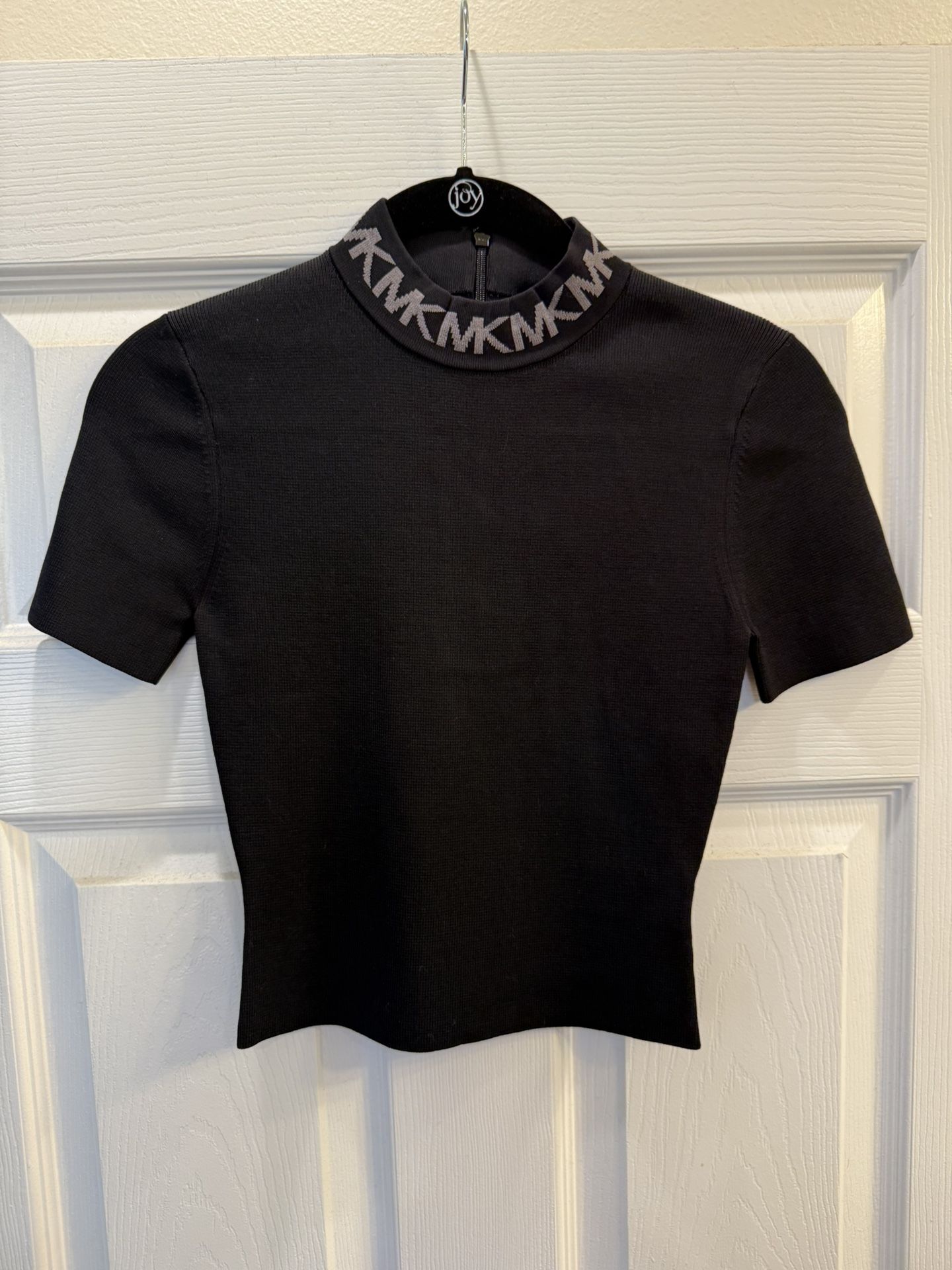 Michael Kors Black Logo Crop Top