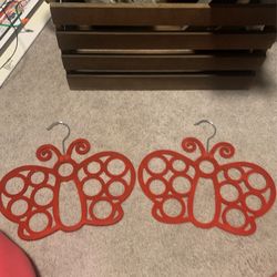 2 Pack Velvet Butterfly Hangers