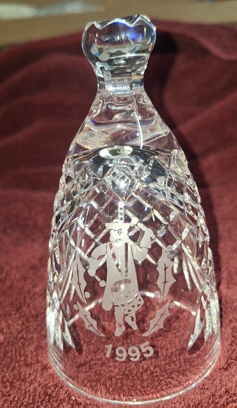 1995 Ireland Waterford Crystal Bell "Twelve Days of Christmas" - 12 Drummers Drumming C18P058